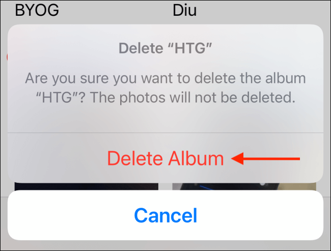 Tap-Delete-Album كيفية حذف ألبومات الصور على iPhone و iPad و Mac
