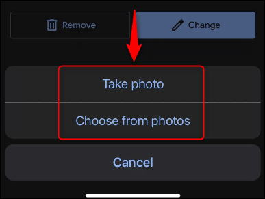 Tap-Take-Photo-or-Choose-From-Photos كيفية تغيير صورة ملف تعريف Google الخاص بك