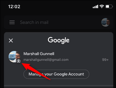 Tap-the-Camera-Icon-next-to-your-profile-picture. كيفية تغيير صورة ملف تعريف Google الخاص بك
