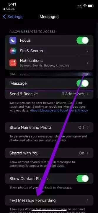 Text-Message-Forwarding-on-iPhone_935adec67b324b146ff212ec4c69054f-332x720 أفضل 3 طرق لإرسال رسائل نصية من جهاز الكمبيوتر