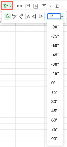 كيفية تدوير النص في Google Sheets - %categories