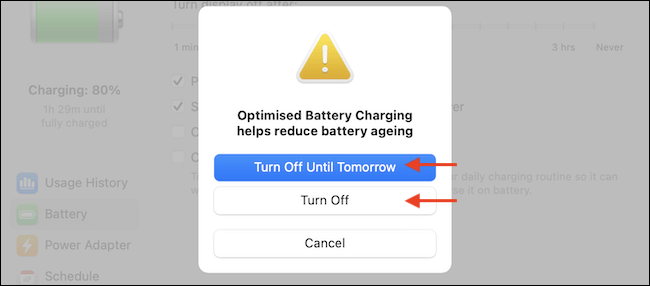 Turn-off-Optimized-Battery-Charging كيفية إجبار جهاز MacBook الخاص بك على الشحن بالكامل