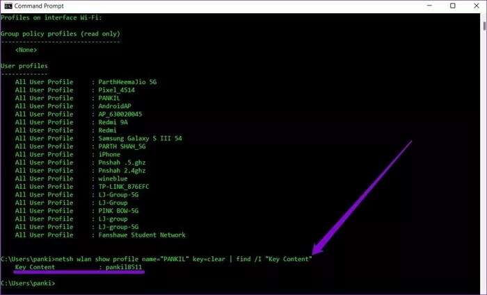 View-Wi-Fi-Password-on-Command-Prompt_935adec67b324b146ff212ec4c69054f-700x425 أفضل 3 طرق لإظهار و عرض كلمات مرور Wi-Fi على Windows 11