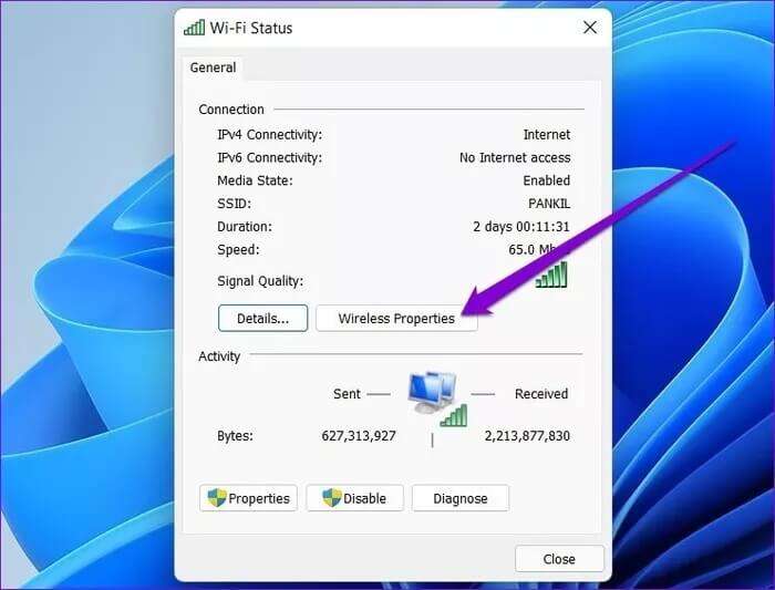Wi-Fi-Status-Windows-11_2021-12-15-145003_935adec67b324b146ff212ec4c69054f-700x533 أفضل 3 طرق لإظهار و عرض كلمات مرور Wi-Fi على Windows 11