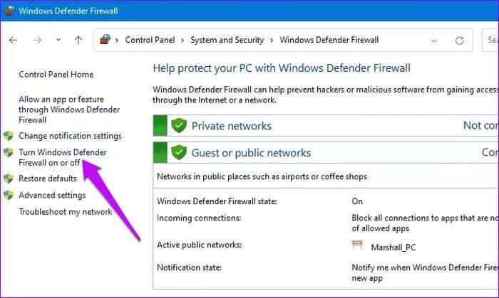 Windows-defender-on-off_935adec67b324b146ff212ec4c69054f-700x419 أفضل 6 طرق لإصلاح عدم اتصال تطبيقات Windows 11 بالإنترنت