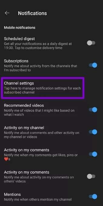 YouTube-Channel-Notification-Settings_7c4a12eb7455b3a1ce1ef1cadcf29289-340x680 أفضل 9 طرق لإصلاح عدم عمل الإشعارات على YouTube