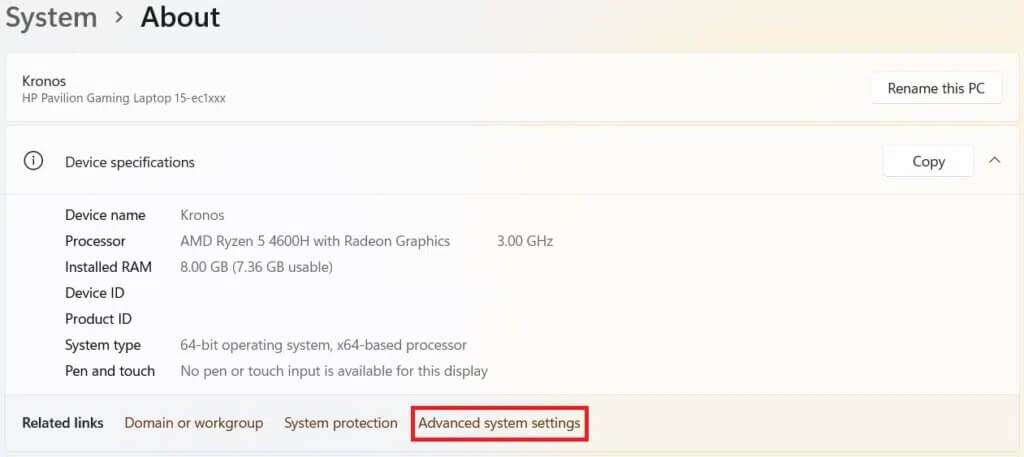 about-your-pc-section-1024x457-1-1024x457 كيفية إصلاح تعطل شريط مهام Windows 11