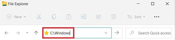 address-bar-in-file-explorer-704x163 كيفية تشغيل مستكشف الملفات كمسؤول في Windows 11
