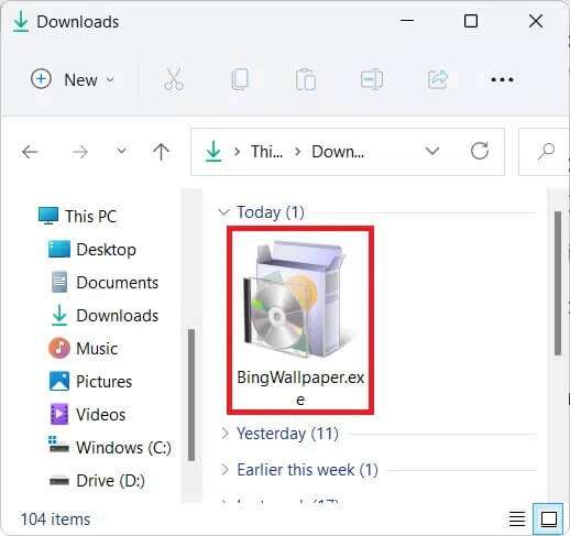 bing-wallpaper-app-exe-file-518x487 كيفية تنزيل Bing Wallpaper في Windows 11