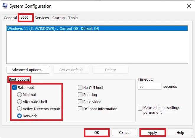 boot-tab-option-in-system-configuration-window-2-660x467 إصلاح خطأ فادح في العمليات الحرجة على Windows 11