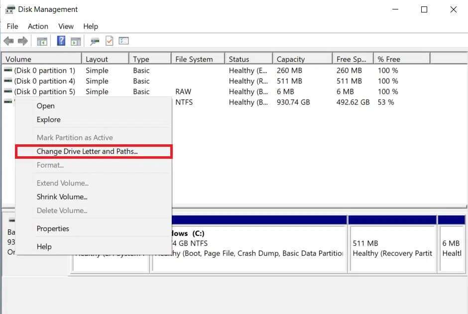 change-drive-letter-and-paths-940x631 إصلاح عدم ظهور القرص الصلب في Windows 10