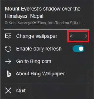 change-wallpaper-icon-327x344 كيفية تنزيل Bing Wallpaper في Windows 11