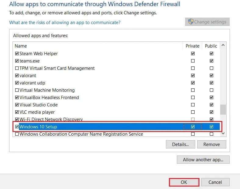 check-the-public-and-private-checkboxes-and-click-on-OK-787x620 إصلاح عدم عمل أداة إنشاء وسائط Windows