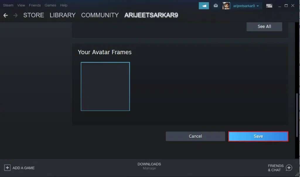 choose-an-avatar-and-click-on-Save-button-in-Steam-app-1024x606-1-1024x606 كيفية تغيير صورة ملف تعريف Steam
