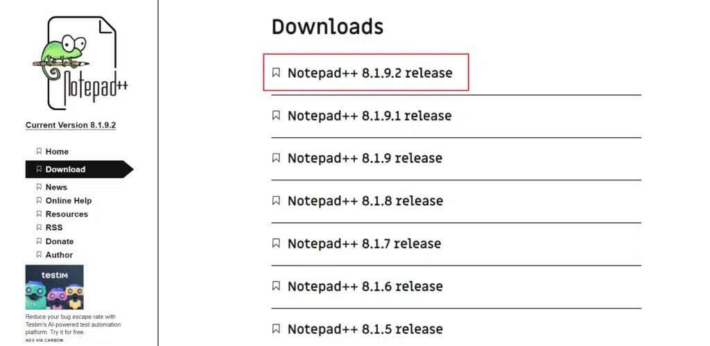 choose-notepad-release-from-the-notepad-plus-download-page-1024x499-1-1024x499 كيفية إضافة البرنامج المساعد Notepad ++ على Windows 10