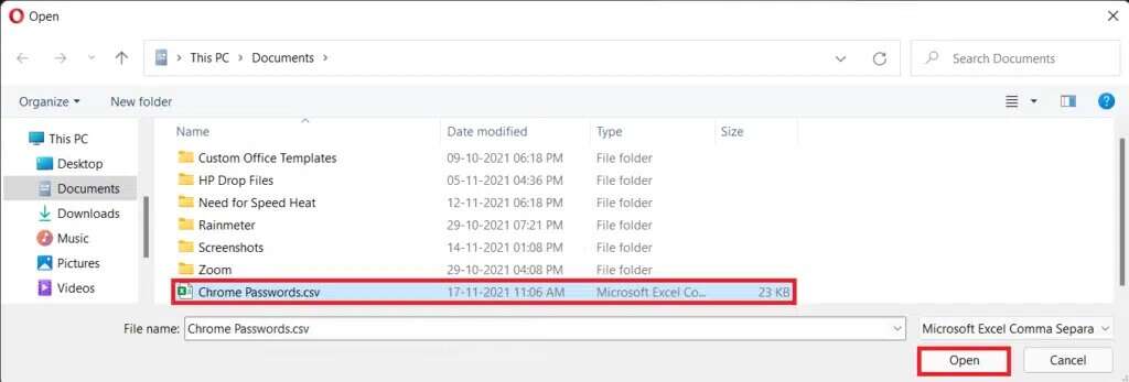 choosing-csv-in-file-explorer-1024x347-1-1024x347 كيفية تصدير كلمات المرور المحفوظة من Google Chrome