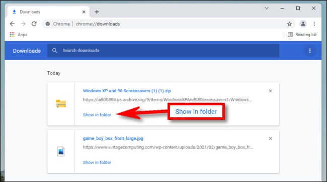 chrome_show_in_folder-650x363 أين التنزيلات الخاصة بي على Windows؟