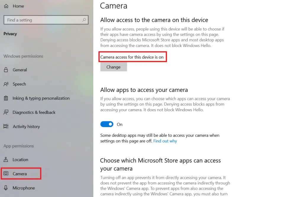 إصلاح عدم اكتشاف كاميرا الكمبيوتر المحمول في Windows 10 - %categories