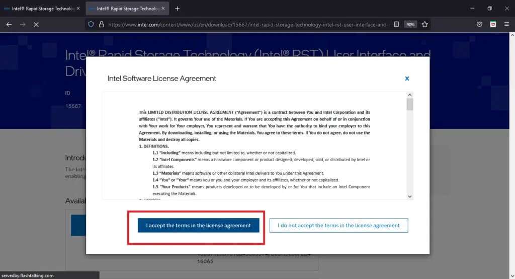 click-i-accept-the-terms-in-the-license-agreement-1024x554-1-1024x554 7 طرق لإصلاح أخطاء شاشة الموت الزرقاء في iaStorA.sys على Windows 10
