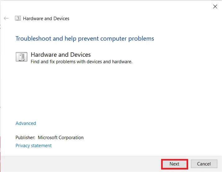click-next-in-this-window--715x555 إصلاح عدم اكتشاف كاميرا الكمبيوتر المحمول في Windows 10