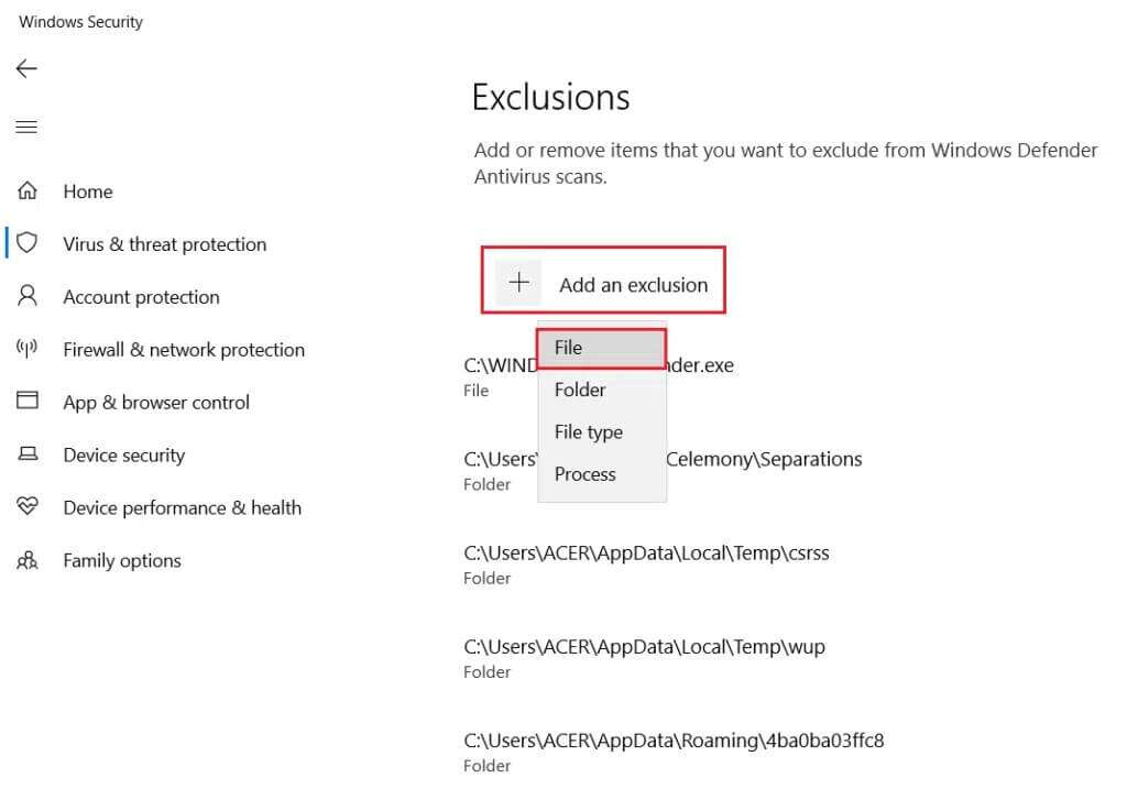 click-on-Add-an-exclusuib-and-click-on-File-1024x727-1-1024x727 كيفية تنزيل أداة إصلاح Hextech