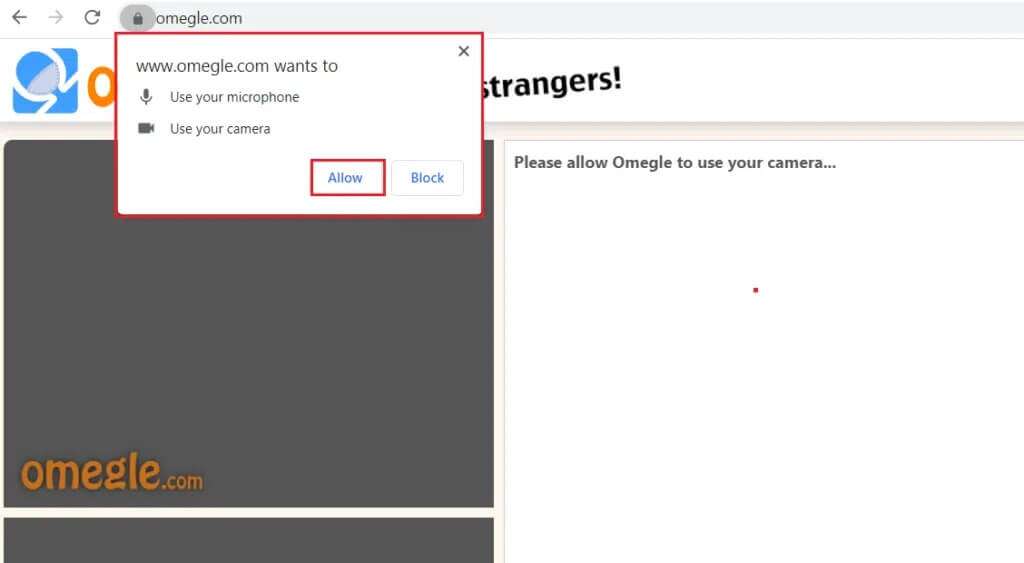 كيفية تمكين الكاميرا على Omegle - %categories