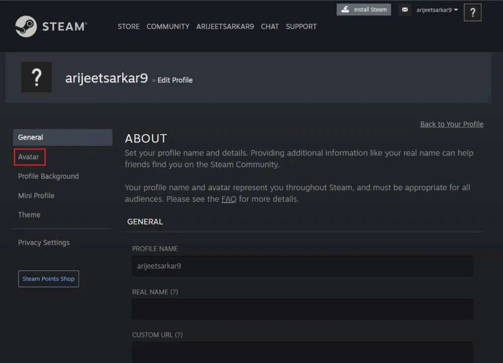 كيفية تغيير صورة ملف تعريف Steam - %categories