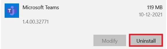 click-on-microsoft-teams-and-then-click-uninstall--579x171 كيفية إيقاف إشعارات Microsoft Teams المنبثقة