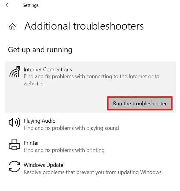 click-on-run-the-troubleshooter-1-602x640 إصلاح مشكلة عدم عمل محول Wi-Fi في Windows 10