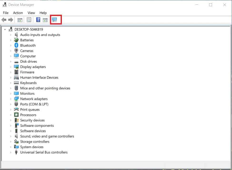 click-on-scan-for-hardware-changes-option-1-1-975x716 إصلاح خطأ عدم تثبيت أجهزة الصوت على Windows 10