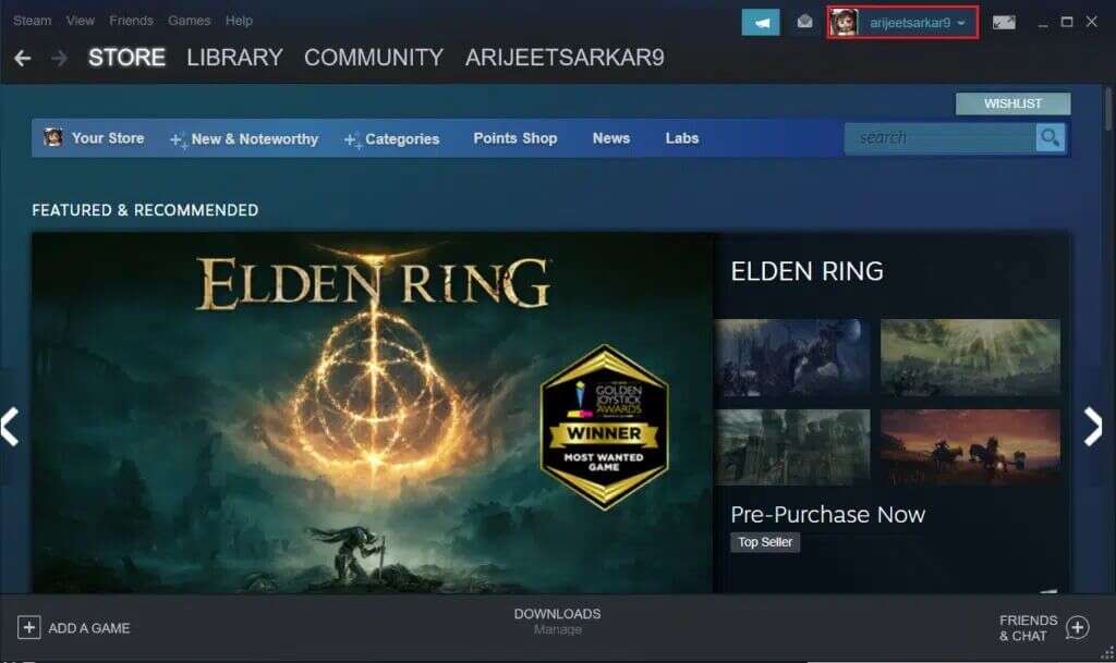 click-on-the-profile-image-in-steam-app-1024x609-1-1024x609 كيفية تغيير صورة ملف تعريف Steam