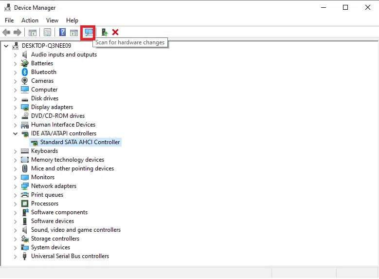 click-scan-for-hardware-changes-button-at-the-top-779x573 7 طرق لإصلاح أخطاء شاشة الموت الزرقاء في iaStorA.sys على Windows 10