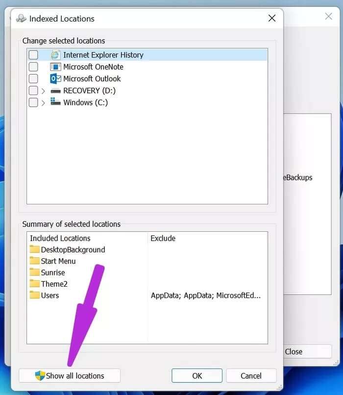 click-show-all-locations_935adec67b324b146ff212ec4c69054f-700x806 أفضل 7 طرق لإصلاح عدم عمل قائمة ابدأ في Windows 11