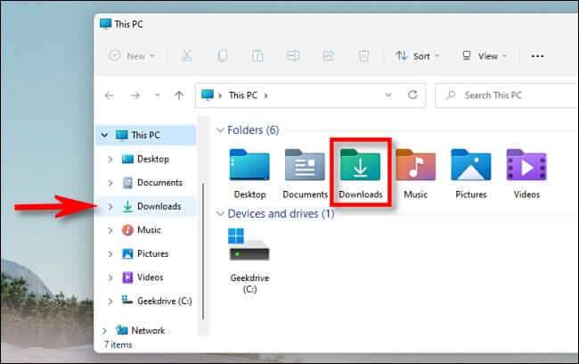 click_downloads_sidebar_or_folder-650x408 أين التنزيلات الخاصة بي على Windows؟