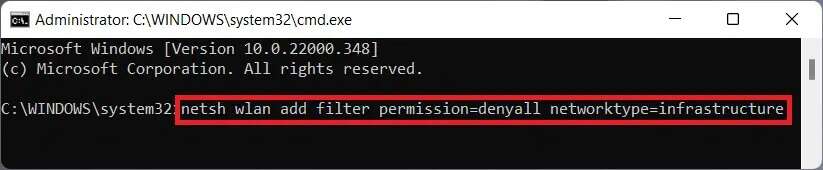 command-prompt-3-823x170 كيفية إخفاء اسم شبكة WiFi في Windows 11