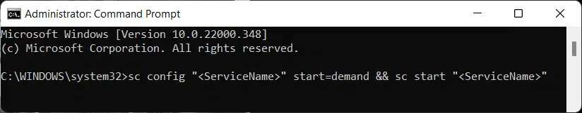 command-prompt-window-13-1-824x161 كيفية تمكين أو تعطيل خدمة في Windows 11