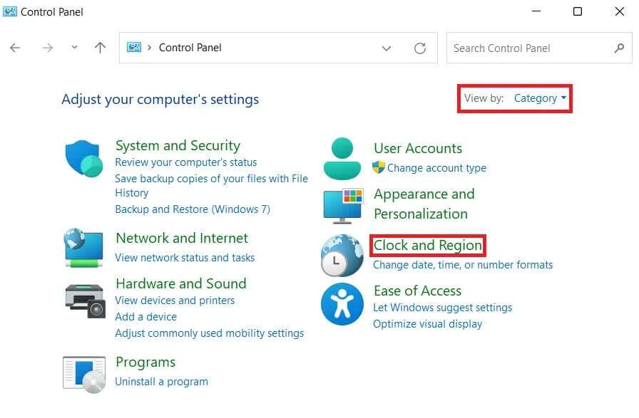 control-panel-window-1-1-896x587 كيفية مزامنة الوقت في Windows 11
