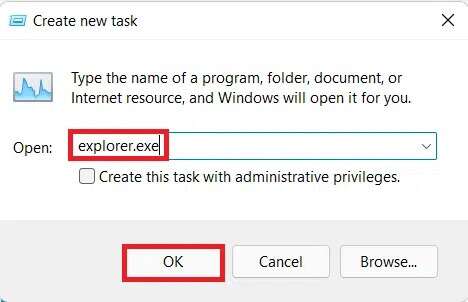 create-new-task-dialog-box-1-468x302 كيفية إصلاح تعطل شريط مهام Windows 11