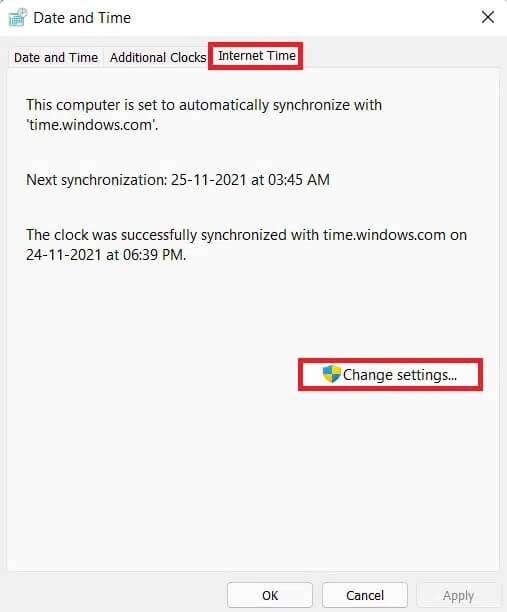 date-and-time-dialog-box-507x612 كيفية مزامنة الوقت في Windows 11
