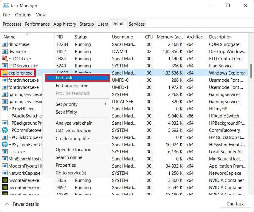 details-tab-in-task-manager-852x711 كيفية إصلاح تعطل شريط مهام Windows 11