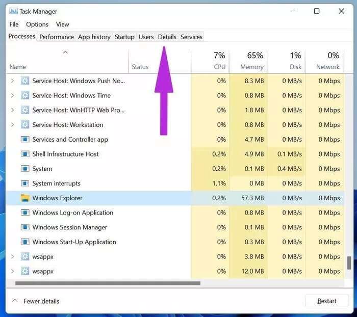 details-tab_935adec67b324b146ff212ec4c69054f-700x622 أفضل 7 طرق لإصلاح عدم عمل قائمة ابدأ في Windows 11