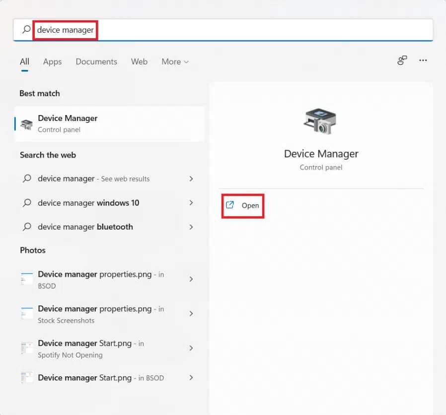 device-manager-in-start-menu-search-1-898x837 إصلاح خطأ فادح في العمليات الحرجة على Windows 11