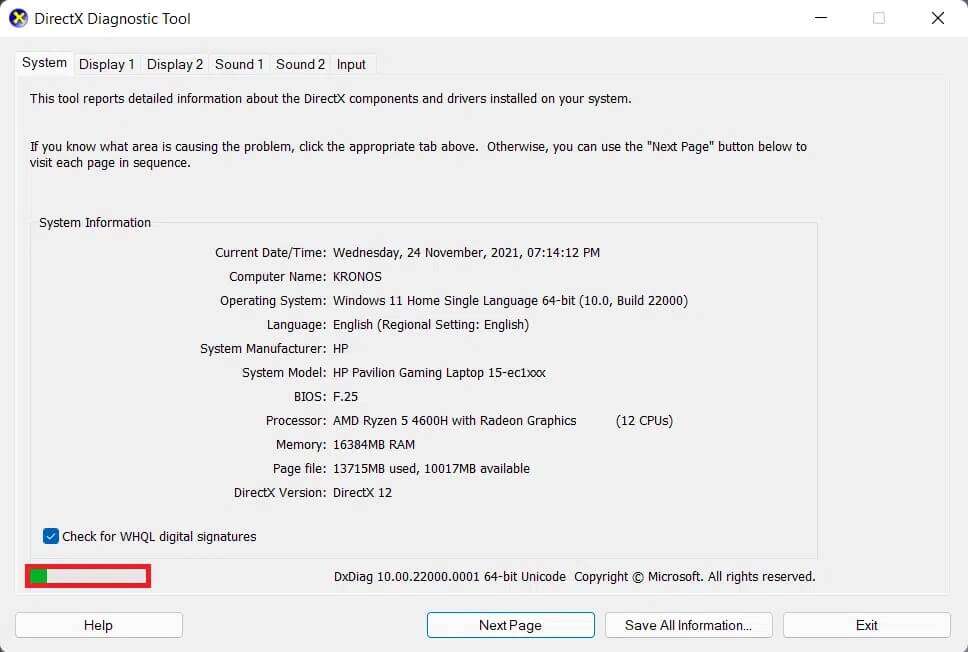 directx-diagnostic-tool-968x652 كيفية تثبيت أداة الرسومات في Windows 11