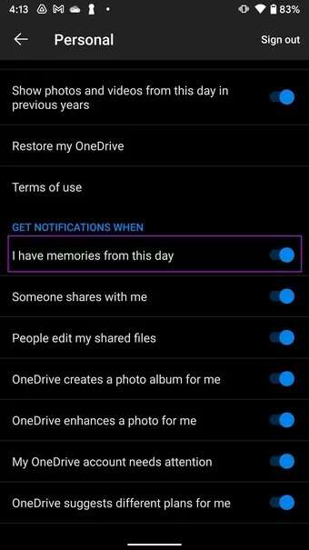 disable-onedrive-memories-on-android_7c4a12eb7455b3a1ce1ef1cadcf29289-340x605 أفضل 5 طرق لتعطيل إشعارات ذكريات OneDrive على Windows والجوال