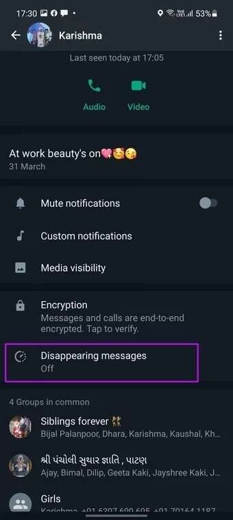 disappearing-messages-in-chat_7c4a12eb7455b3a1ce1ef1cadcf29289-340x756 كيفية تمكين الرسائل ذاتية الاختفاء في WhatsApp