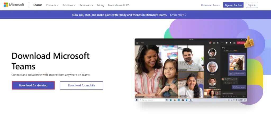 download-microsoft-teams-from-official-website-1024x439-1-1024x439 كيفية إيقاف إشعارات Microsoft Teams المنبثقة