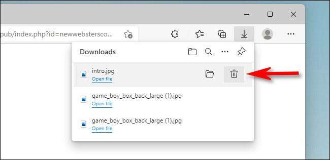 edge_remove_file_from_downloads-650x316 كيفية عرض ومسح محفوظات التحميل في Microsoft Edge