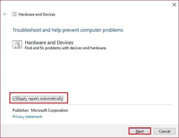 ensure-apply-repairs-automatically-is-ticked-and-c-571x440 إصلاح عدم ظهور القرص الصلب في Windows 10