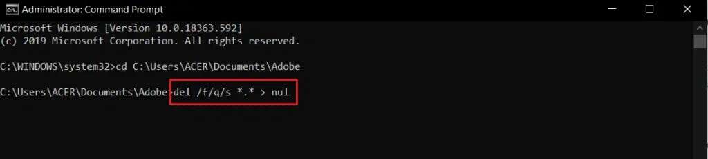 enter-command-to-delete-the-folder-in-command-prompt-1024x230-1-1024x230 كيفية حذف المجلدات والمجلدات الفرعية في PowerShell