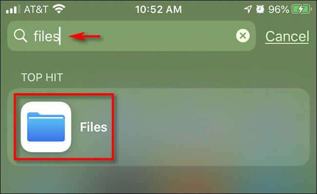 files_spotlight_search_result-650x398 كيفية البحث عن الملفات التي تم تنزيلها على جهاز iPhone أو iPad